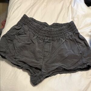 Aerie High Waist Charcoal Shorts
